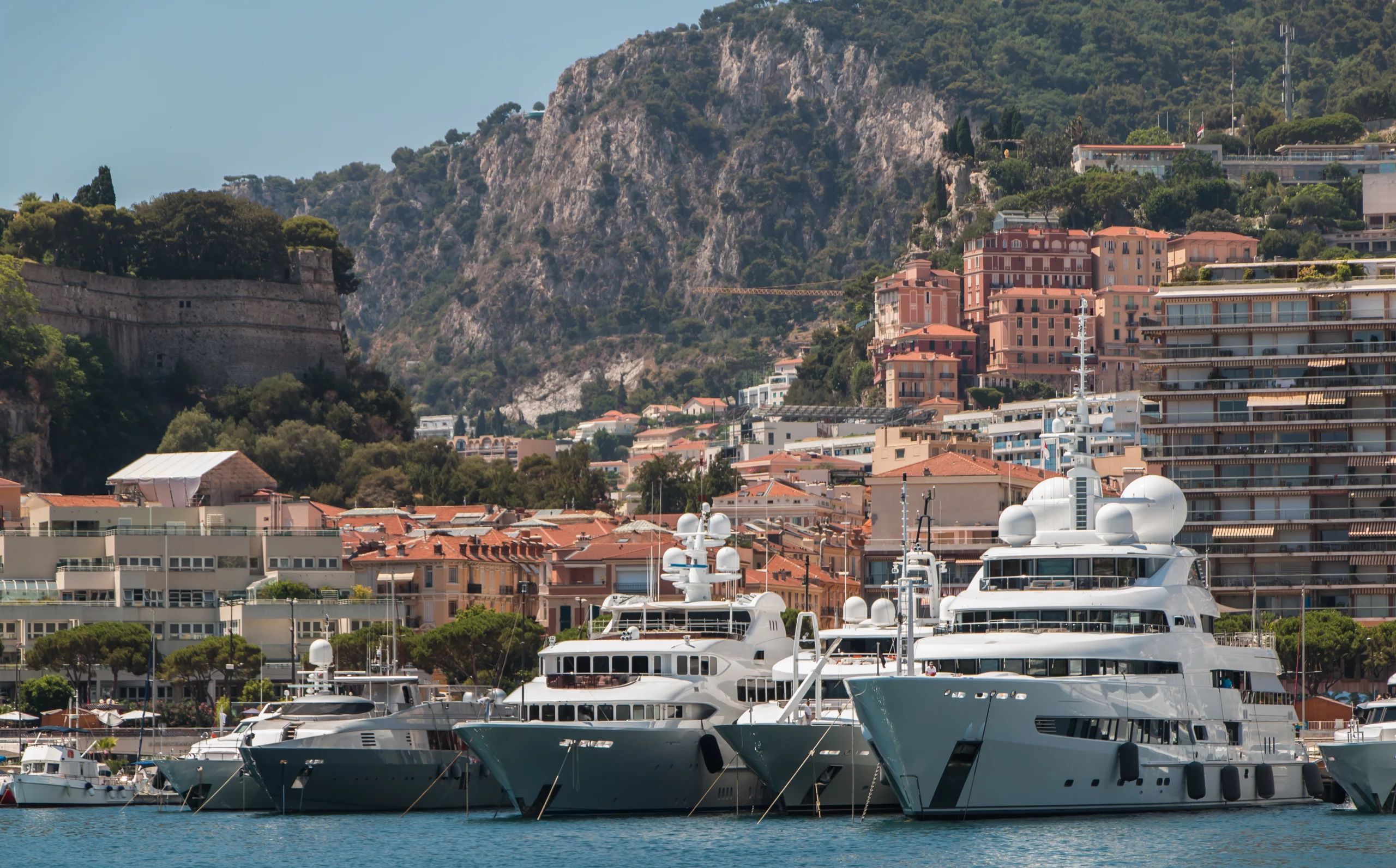 Port Hercule with Superyachts, Inter-Nett Monaco