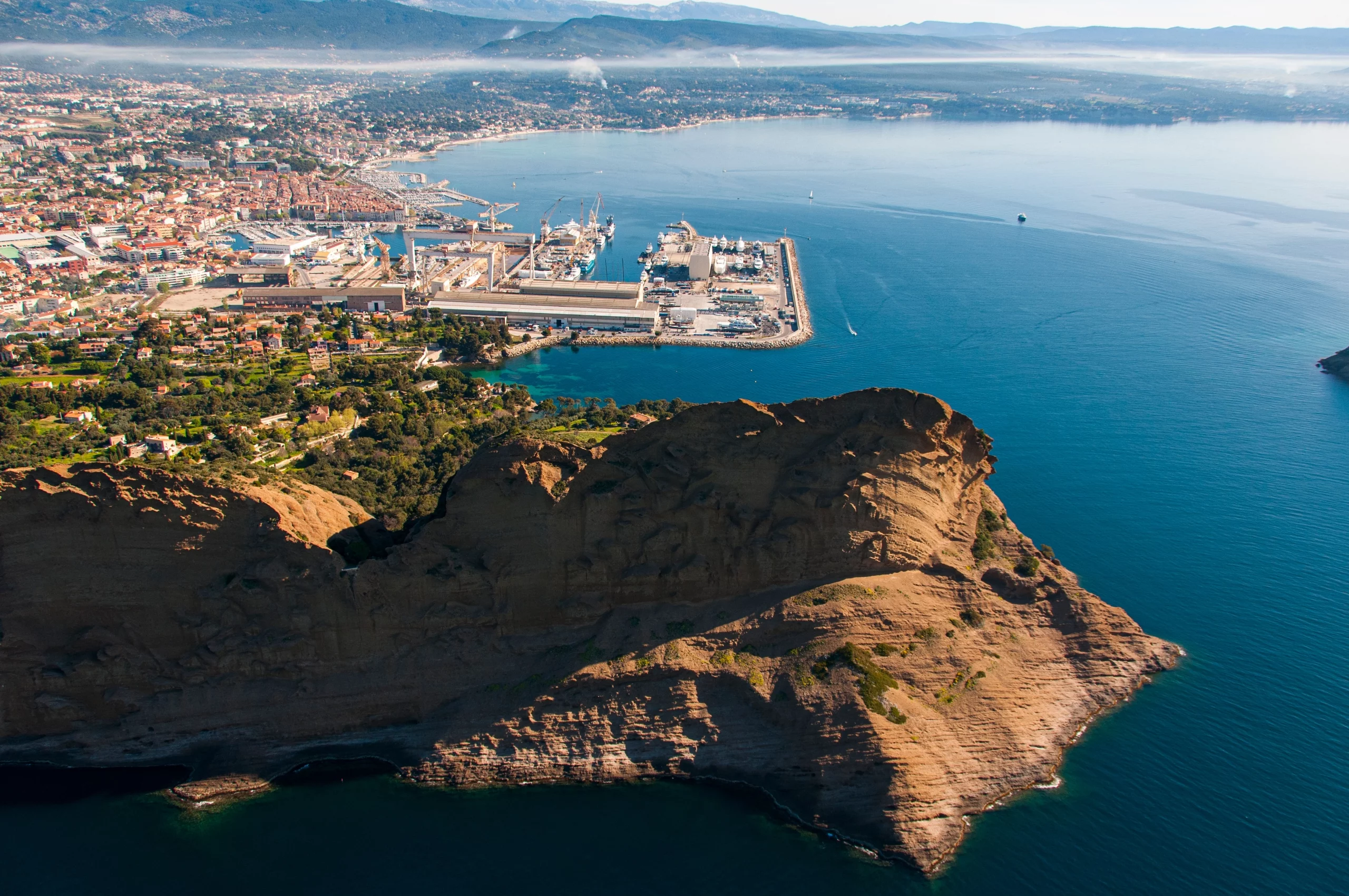 La Ciotat shipyards from above