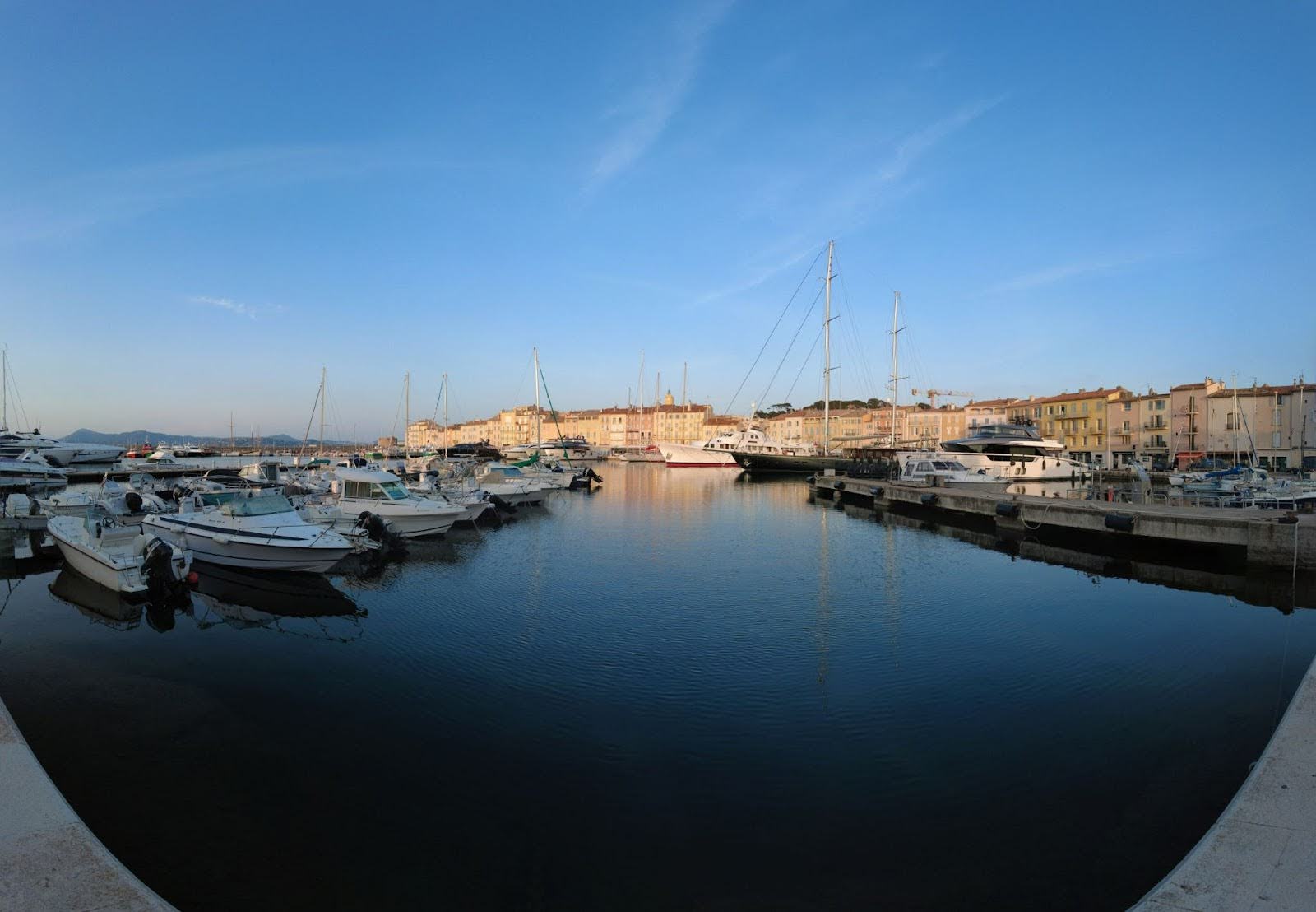 Yachts in St Tropez' harbour